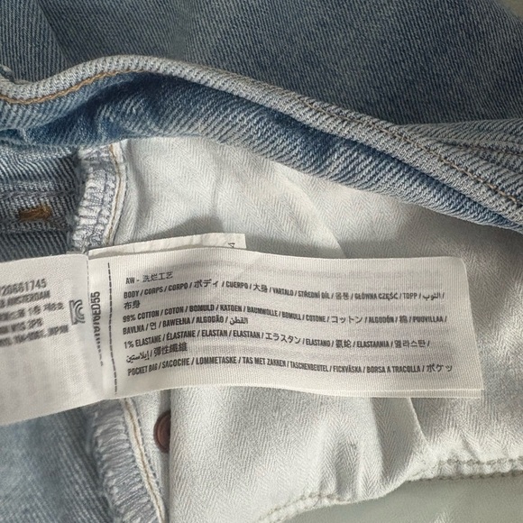 Abercrombie & Fitch The Baggy Low Rise Denim Cuffed Hem Jeans size 12/31 - Picture 6 of 7